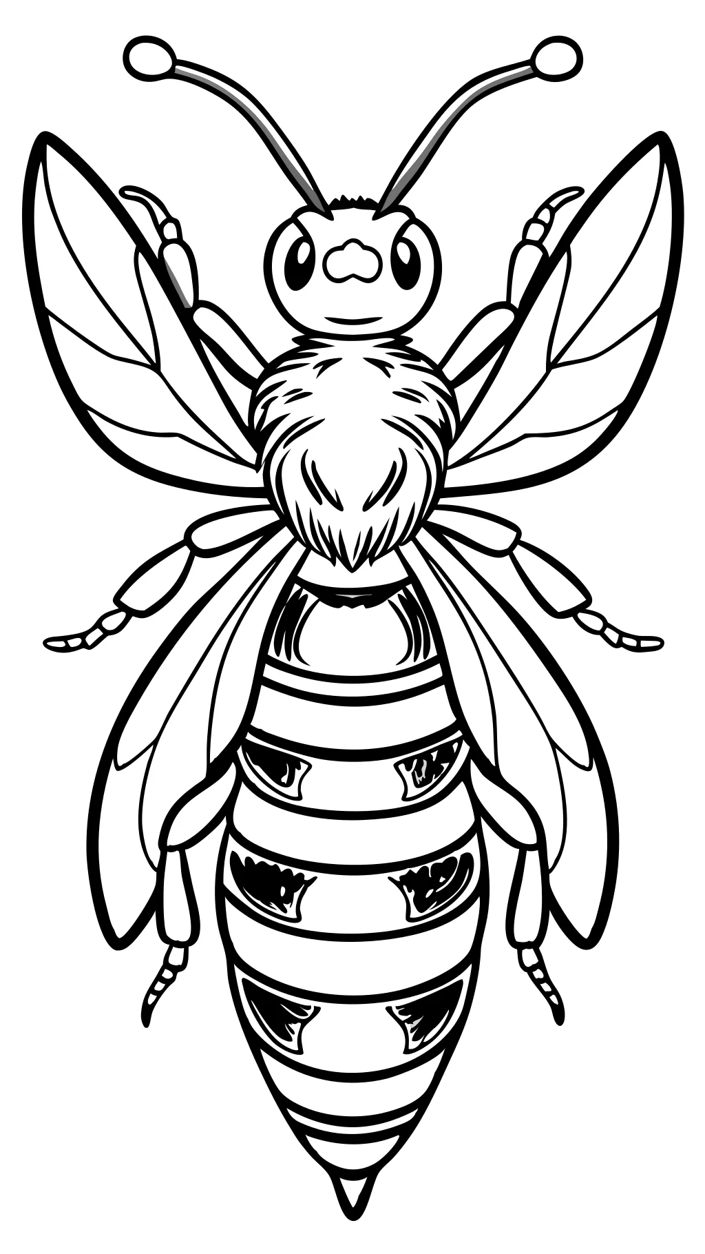 realistic bee coloring pages